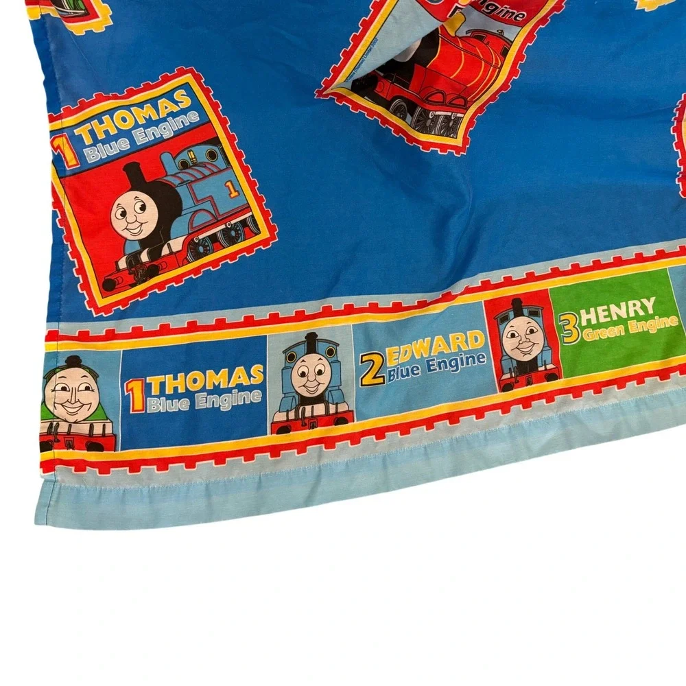 Vintage Thomas & Friends Twin Bedspread and Pillowcase Set Dan River Blue 411